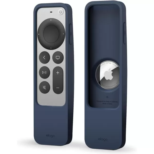 elago R5 Locator Case Compatible with 2022 Apple TV 4K Siri Remote 3rd Gen Compatible with 2021 Apple TV Siri Remote 2nd Gen and Compatible with Apple AirTag  Lanyard Included Jean IndigoJean Indigo