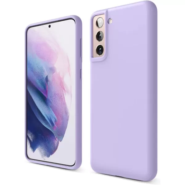 elago Silicone Case Compatible with Galaxy S21 Plus Case Cover Jean Indigo  Premium Liquid Silicone Raised Lip Screen amp Camera Protection 3 Layer Structure Full Body ProtectionLavender