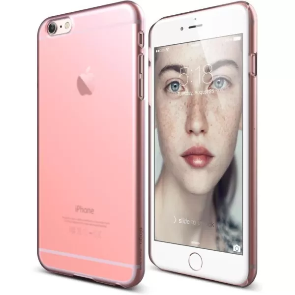 elago Slim Fit 2Coral Blue  LightMinimalisticTrue Fit  for iPhone 6 Plus OnlyFrosted Lovely Pink