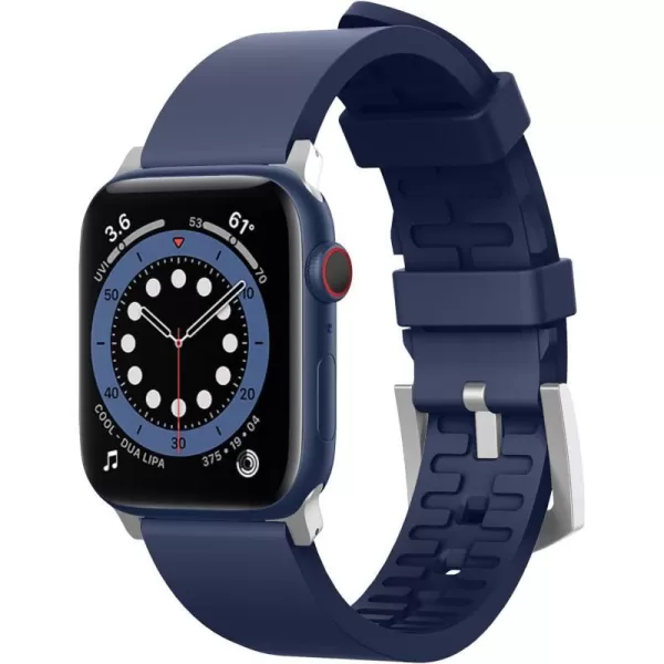 elago Sport Band Compatible with Apple Watch Band Ultra2UltraSE987654321 Compatible with iWatch 38mm 40mm 42mm 44mm 45mm 49mm  Premium Fluoro Rubber MaterialJean Indigo