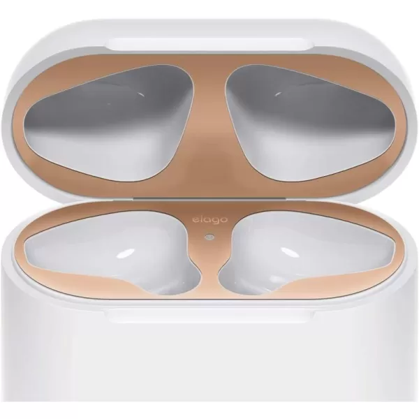 elago Upgraded AirPods Dust Guard Matte Space Grey 1 Set  DustProof Film Luxurious Looking Must Watch Easy Installation Video Protect AirPods from Metal Shavings US Patent RegisteredMatte Rose Gold