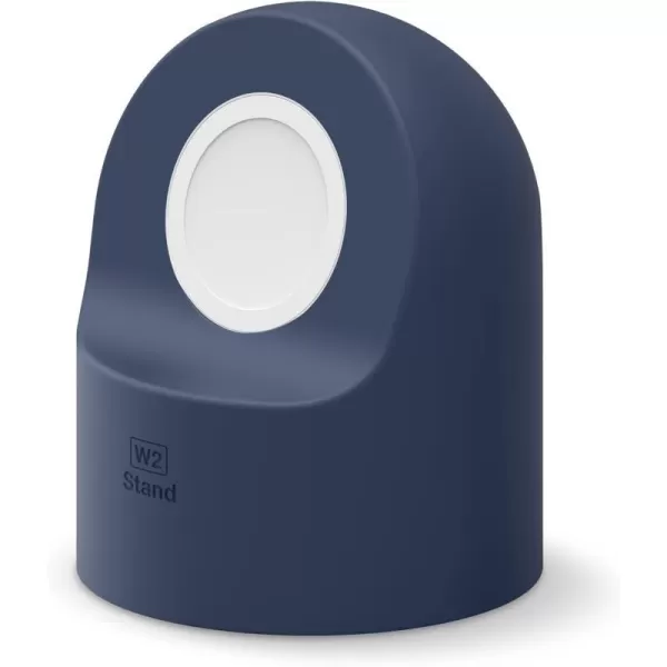 elago W2 Charger Stand Compatible with Apple Watch Series Ultra2Ultra9876SE54321SE 49mm 45mm 44mm 42mm 41mm 40mm 38mm Durable Silicone Compatible with Nightstand ModeJean Indigo