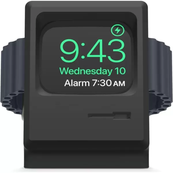 elago W3 Stand Compatible with Apple Watch Ultra2Ultra987654321SE 49mm 45mm 44mm42mm Black  Classic Monitor Design Compatible with Nightstand ModeBlack