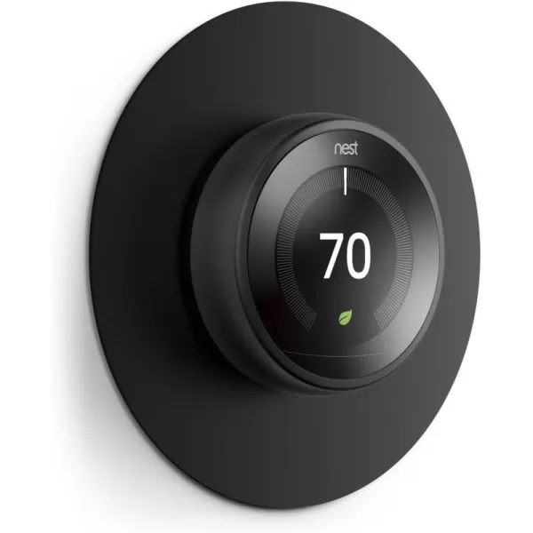 elago Wall Plate Cover Compatible with Google Nest Learning Thermostat 3rd 2nd 1st Nest Thermostat E Copper  Exact Color Match with Nest Fingerprint Resistant Durable Aluminum Non PlasticBlack