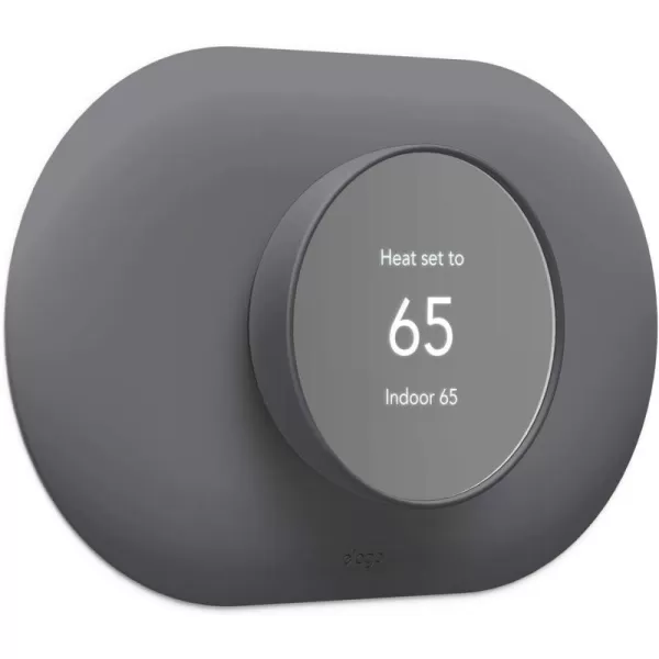 elago Wall Plate Cover Plus Compatible with Google Nest Thermostat 2020 Snow  Durable Polycarbonate Material Easy Installation Complementary DesignCharcoalGray