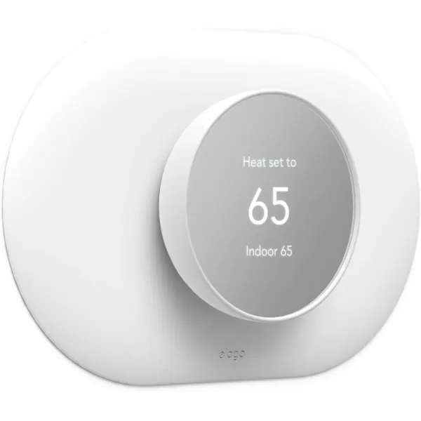 elago Wall Plate Cover Plus Compatible with Google Nest Thermostat 2020 Snow  Durable Polycarbonate Material Easy Installation Complementary DesignWhite