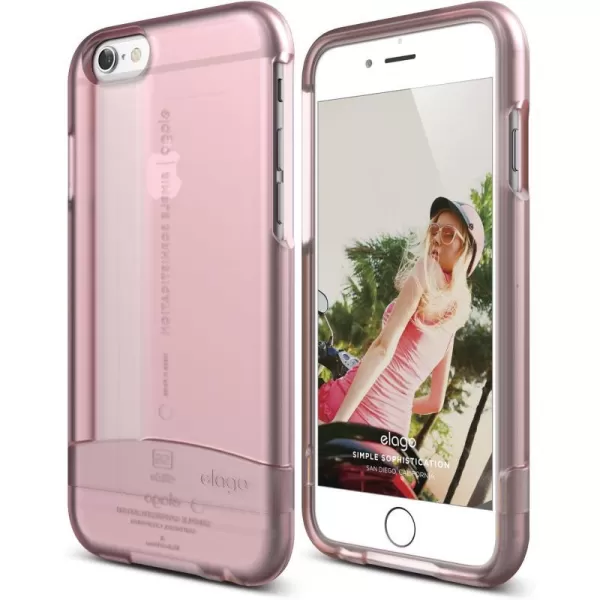 elago iPhone 6 Case Glide LimitedEditionLovely PinkWhite  Mix and MatchPremium ArmorTrue Fit  for iPhone 6 OnlyFrosted Lovely Pink  Frosted Lovely Pink