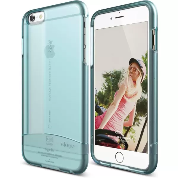 elago iPhone 6 Plus Case Glide LimitedEditionFrosted Coral Blue  Mix and MatchPremium ArmorTrue Fit  for iPhone 6 Plus OnlyFrosted Coral Blue  Frosted Coral Blue