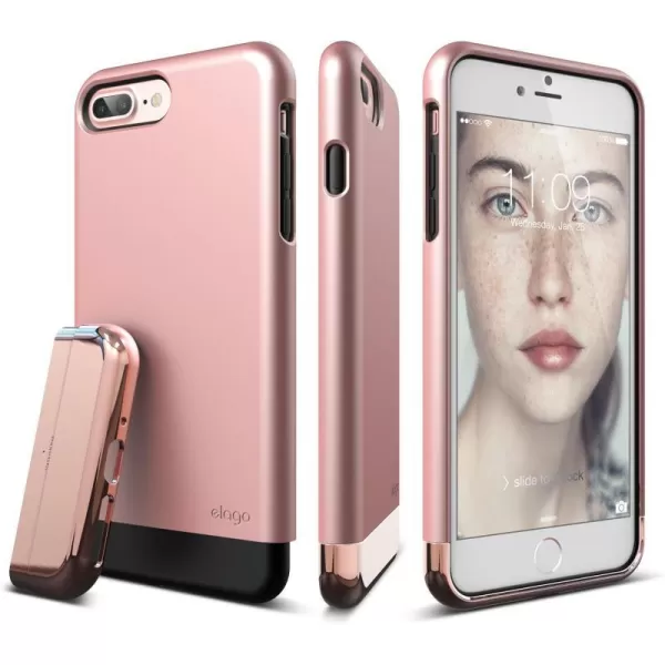 elago iPhone 7 Plus case GlideRose GoldChrome Rose Gold  MultiOption CaseMilitary Drop Test CertifiedSophisticated Shock Absorption  for iPhone 7 Pluselago iPhone 7 Plus case GlideRose GoldChrome Rose Gold  MultiOption CaseMilitary Drop Test CertifiedSophisticated Shock Absorption  for iPhone 7 Plus