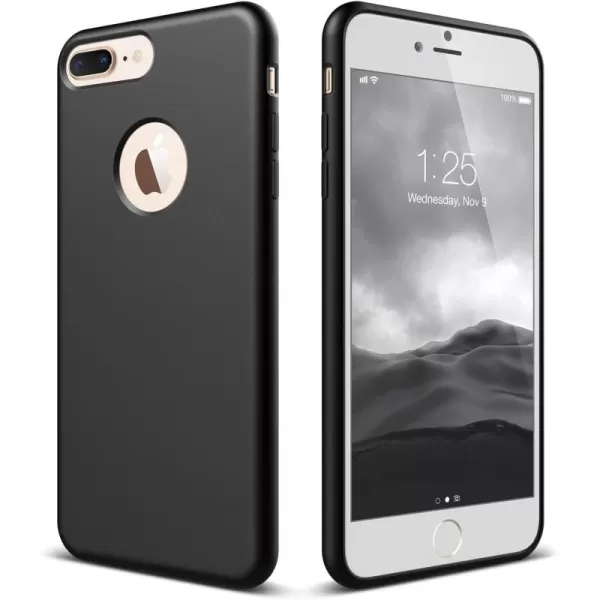 elago iPhone 8 PlusiPhone 7 Plus Case Slim Fit SoftBlack  Robust TPUMinimalisticTrue Fit