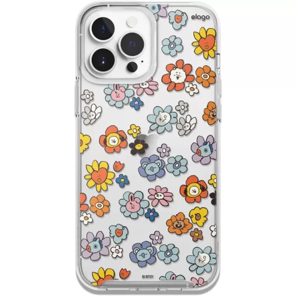 elago l BT21 Flower Hybrid Case Compatible with iPhone 13 Pro Max 67 inch Durable Full Body Protection Raised Lip Screen amp Camera Protection Official Merchandise Flower BouquetFlower Bouquet