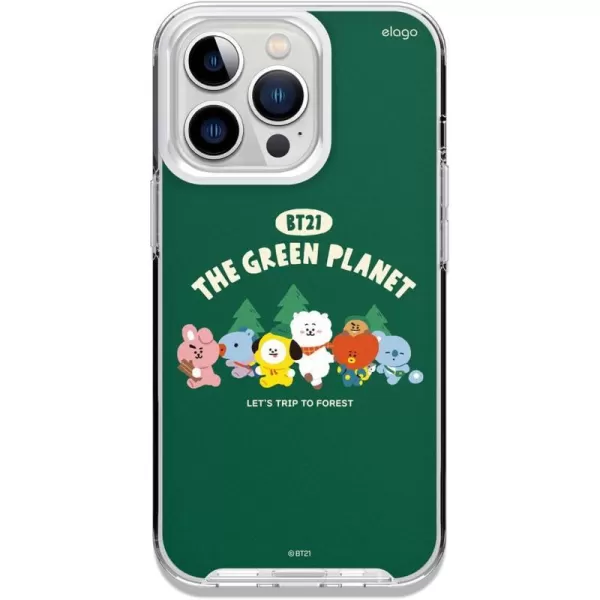 elago l BT21 Green Planet Hybrid Case Compatible with iPhone 13 Pro 61 inch Durable Full Body Protection Raised Lip Screen amp Camera Protection Official Merchandise CampingCamping