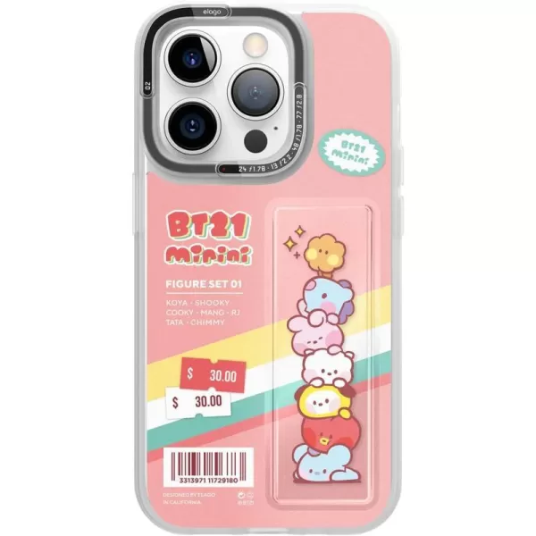 elago l BT21 minini Case Compatible with iPhone 14 Pro 61 inch Durable Full Body Protection Raised Lip Screen amp Camera Protection Official Merchandise Mint ToysPink Toys