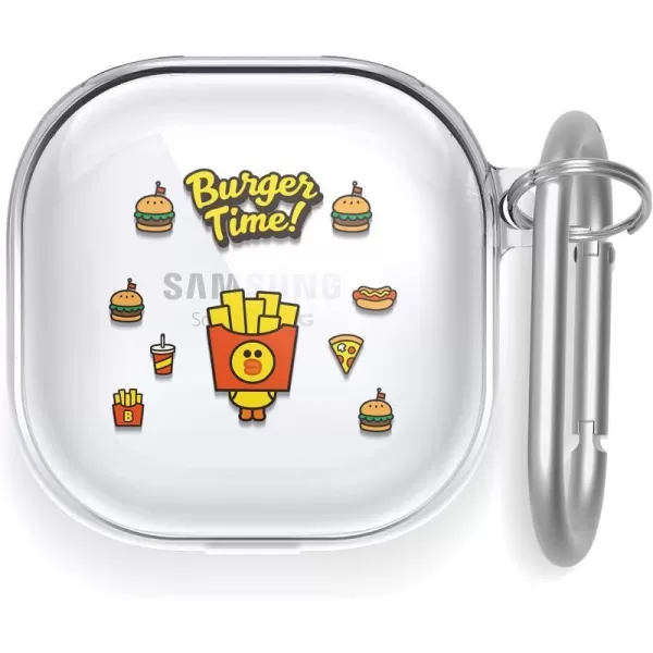 elago l LINE Friends Burger Time Case Compatible with Samsung Galaxy Buds Pro Case 2021  Compatible with Samsung Galaxy Buds Live Case Official Merchandise SallySALLY