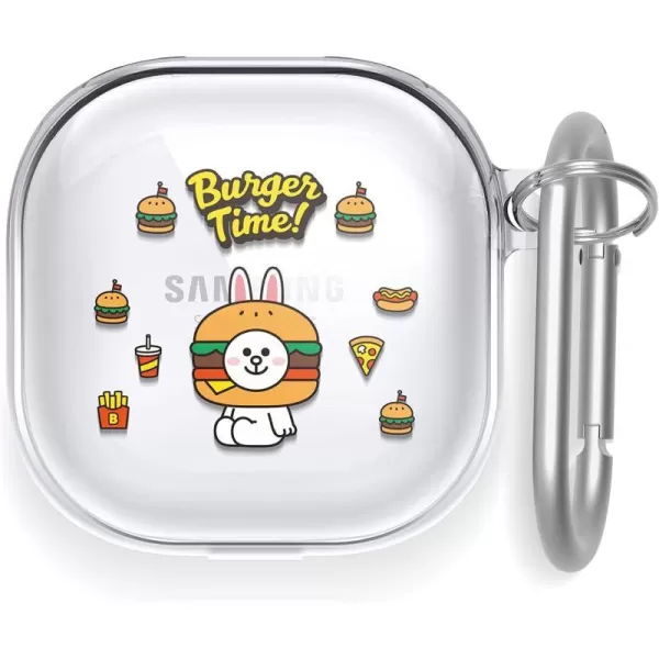 elago l LINE Friends Burger Time Case Compatible with Samsung Galaxy Buds Pro Case 2021  Compatible with Samsung Galaxy Buds Live Case Official Merchandise SallyCONY