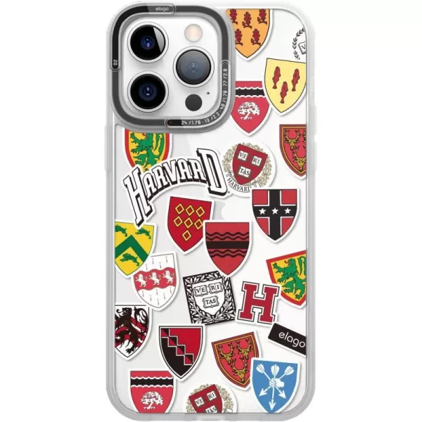 elago x Harvard University Dual Case Compatible with iPhone 14 Pro Max Case  67 Inch PC  TPU Hybrid Technology Full Body Protection Transparent University House Design Official MerchandiseHarvardUniversity House