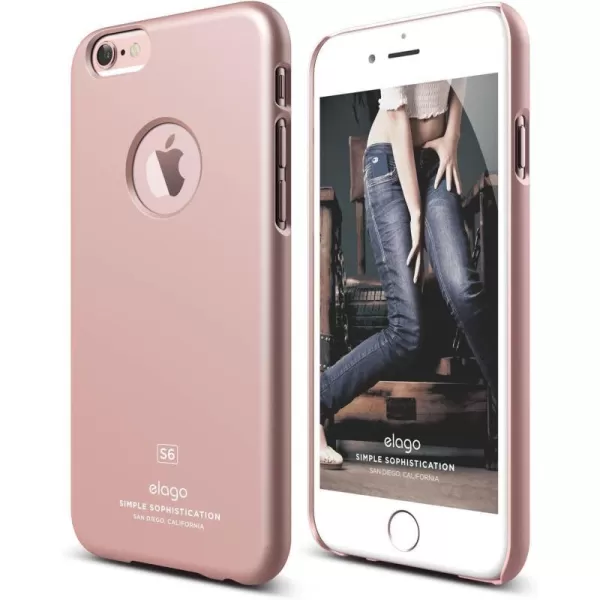 iPhone 6S Case elago Slim FitRose Gold  LightMinimalisticTrue Fit  for iPhone 66SiPhone 6S Case elago Slim FitRose Gold  LightMinimalisticTrue Fit  for iPhone 66S