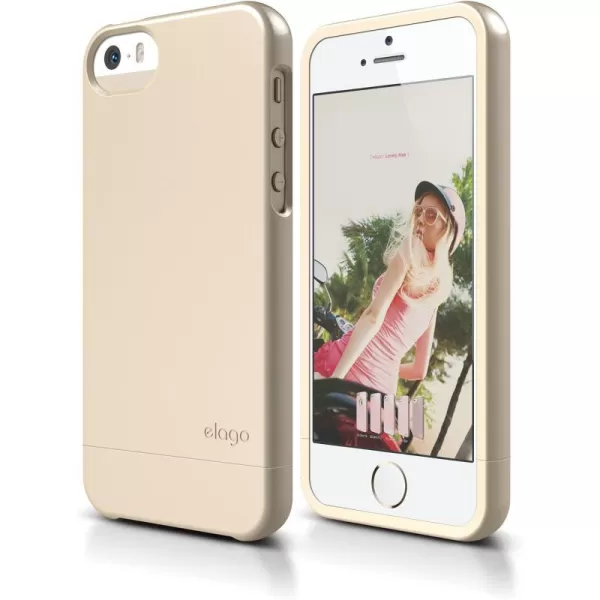 iPhone SE case elago GlideSoft Feel Champagne Gold  Mix and MatchPremium ArmorTrue Fit  for iPhone SE55SiPhone SE case elago GlideSoft Feel Champagne Gold  Mix and MatchPremium ArmorTrue Fit  for iPhone SE55S