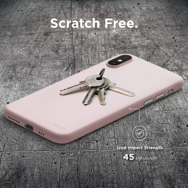 elago Inner Core Series iPhone Xs case Lovely Pink  Thinnest and LightestSupport Wireless ChargingOnly Protects Against Scratches Compatible with iPhone Xs 2018