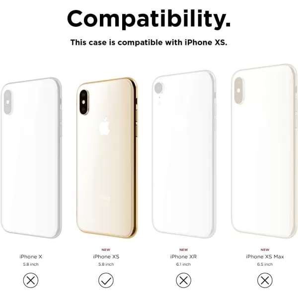 elago Inner Core Series iPhone Xs case White  Thinnest and LightestSupport Wireless ChargingOnly Protects Against Scratches Compatible with iPhone Xs 2018