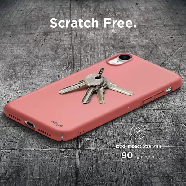 elago Slim Fit Series Case Compatible with iPhone XR Italian Rose  Matte FinishSupport Wireless ChargingFull CoveredScratch ampamp Minor Drop ProtectionEveryday Case