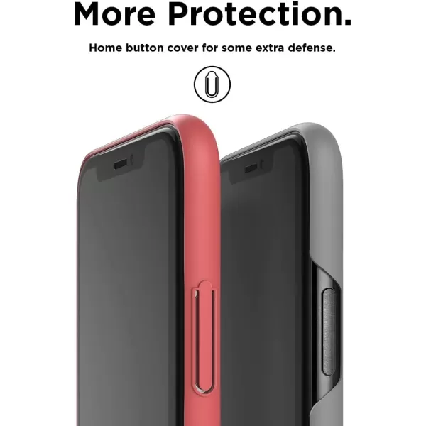 elago Slim Fit Series Case Compatible with iPhone XR Italian Rose  Matte FinishSupport Wireless ChargingFull CoveredScratch ampamp Minor Drop ProtectionEveryday Case