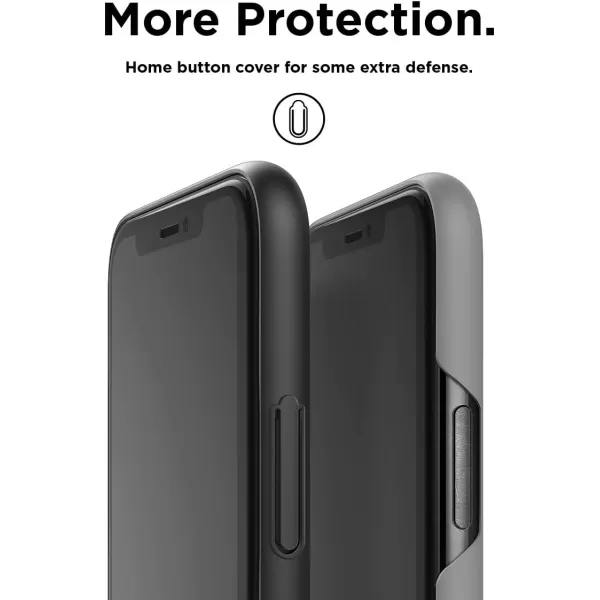 elago Slim Fit Series Case Designed for iPhone Xs Case iPhone X Case  Matte Finish Black