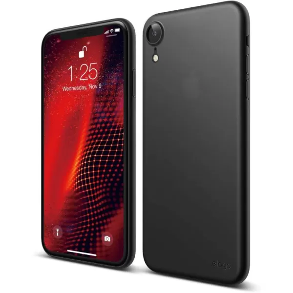 elago Inner Core Series iPhone XR case Black  Thinnest and LightestSupport Wireless ChargingOnly Protects Against Scratches Compatible with iPhone XR 2018