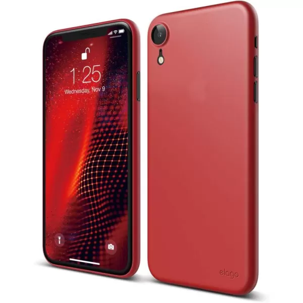 elago Inner Core Series iPhone XR case Red  Thinnest and LightestSupport Wireless ChargingOnly Protects Against Scratches Compatible with iPhone XR 2018