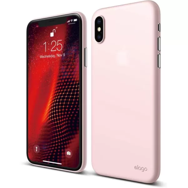 elago Inner Core Series iPhone Xs case Lovely Pink  Thinnest and LightestSupport Wireless ChargingOnly Protects Against Scratches Compatible with iPhone Xs 2018