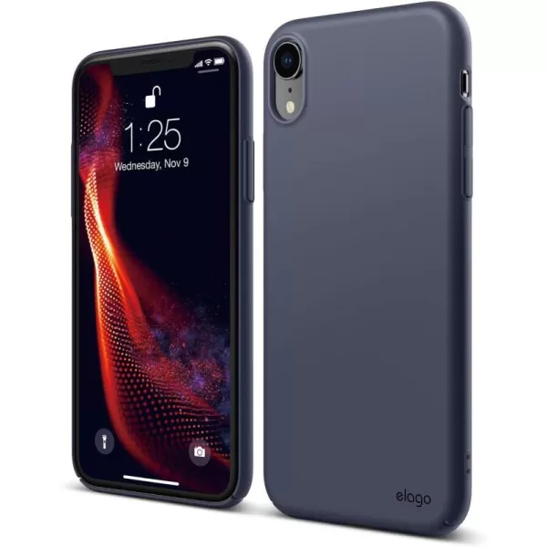 elago Slim Fit Series iPhone XR case Jean Indigo  Matte FinishSupport Wireless ChargingFull CoveredScratch ampamp Minor Drop ProtectionEveryday Case Compatible with iPhone XR 2018