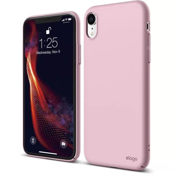 elago Slim Fit Series iPhone XR case Lovely Pink  Matte FinishSupport Wireless ChargingFull CoveredScratch ampamp Minor Drop ProtectionEveryday Case Compatible with iPhone XR 2018