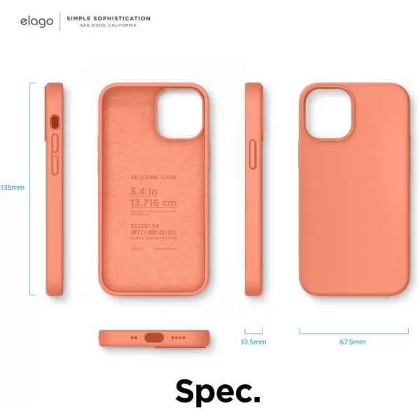 imageelago Compatible with iPhone 12 Pro Max Case Liquid Silicone Case Full Body Protective Cover Shockproof Slim Phone Case AntiScratch Soft Microfiber Lining 67 inch WhiteOrange