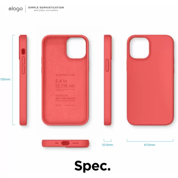 imageelago Compatible with iPhone 12 Pro Max Case Liquid Silicone Case Full Body Protective Cover Shockproof Slim Phone Case AntiScratch Soft Microfiber Lining 67 inch WhiteRed