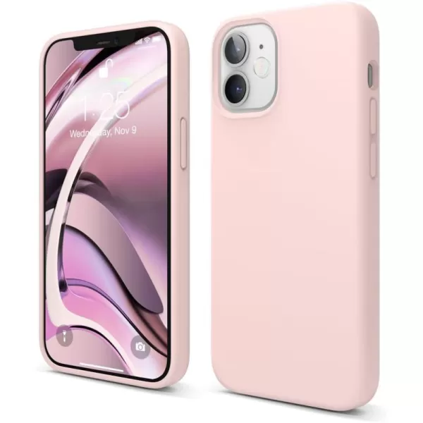 imageelago Compatible with iPhone 12 Pro Max Case Liquid Silicone Case Full Body Protective Cover Shockproof Slim Phone Case AntiScratch Soft Microfiber Lining 67 inch WhiteLovely Pink