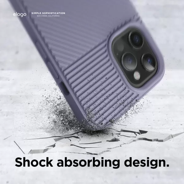 imageelago Protective Cushion Case Compatible with iPhone 12 Pro Max 2020 Navy Blue  Shock Absorbing Design Wireless Charging Supported Durable TPU Material US Patent RegisteredPurple Grey