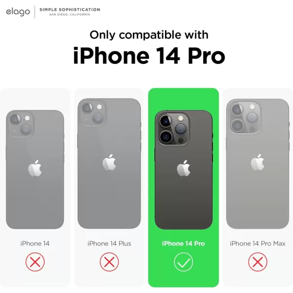 imageelago Compatible with iPhone 14 Pro Case Liquid Silicone Case Full Body Protective Cover Shockproof Slim Phone Case AntiScratch Soft Microfiber Lining 61 inch Lovely PinkCedar Green