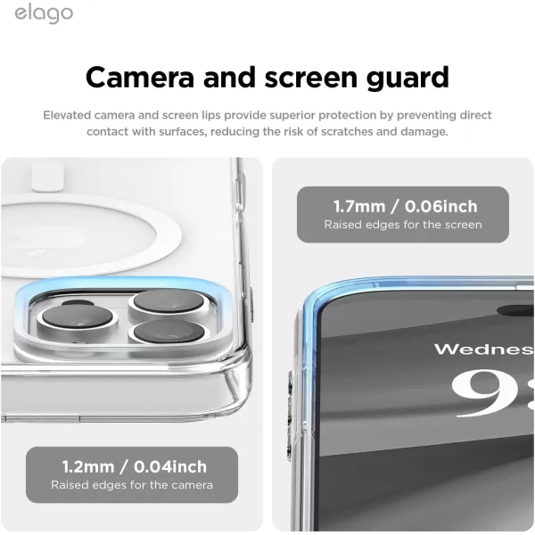 imageelago Betacam Magnetic Hybrid Case Compatibile with iPhone 15 MagSafe PC  TPU Hybrid Technology Shockproof Bumper Raised Camera Protection CleariPhone 16 Pro