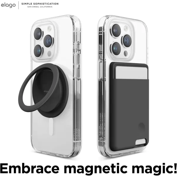 imageelago Betacam Magnetic Hybrid Case Compatibile with iPhone 15 MagSafe PC  TPU Hybrid Technology Shockproof Bumper Raised Camera Protection CleariPhone 15 Pro