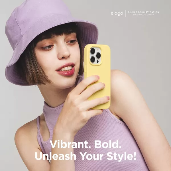 imageelago Compatible with iPhone 15 Case Liquid Silicone Case Full Body Protective Cover Shockproof Slim Phone Case AntiScratch Soft Microfiber Lining 61 inch StoneYellow