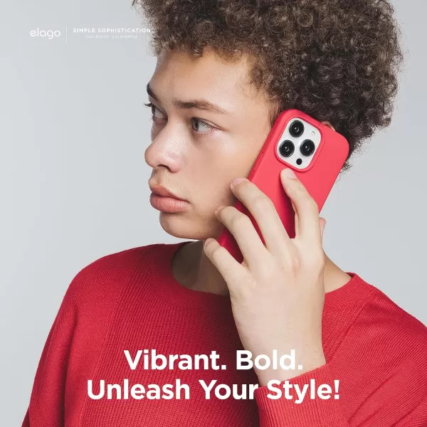imageelago Compatible with iPhone 15 Case Liquid Silicone Case Full Body Protective Cover Shockproof Slim Phone Case AntiScratch Soft Microfiber Lining 61 inch StoneRed