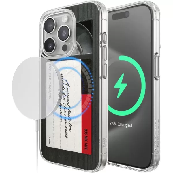 imageelago Betacam Magnetic Hybrid Case Compatibile with iPhone 15 MagSafe PC  TPU Hybrid Technology Shockproof Bumper Raised Camera Protection CleariPhone 15 Pro