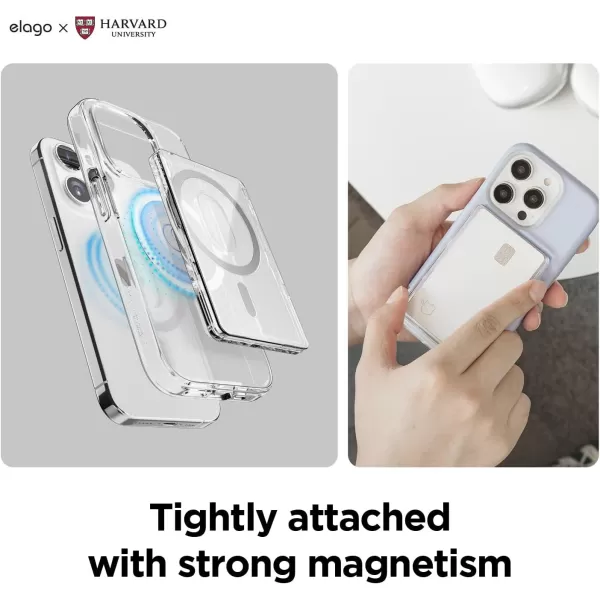 imageelago Clear Magnetic Card Holder Compatible with MagSafe for iPhone 1615141312 Series  Secure Phone WalletDurable Polycarbonate Construction Damage Protection BetacamUniversity Symbol