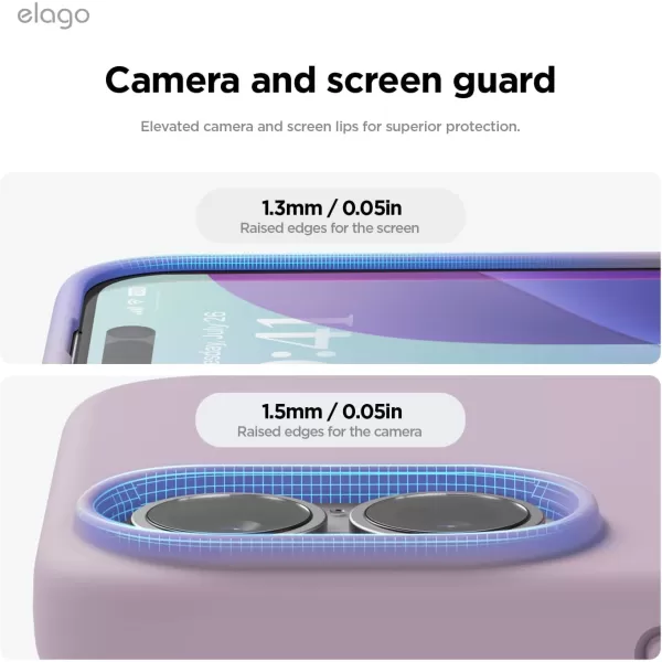 imageelago Compatible with iPhone 16 Case Premium Liquid Silicone Case Full Body Protective Cover Shockproof Slim Phone Case AntiScratch Soft Microfiber Lining 61 inch Alpine GreenSoft Purple