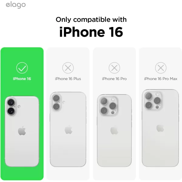 imageelago Compatible with iPhone 16 Case Premium Liquid Silicone Case Full Body Protective Cover Shockproof Slim Phone Case AntiScratch Soft Microfiber Lining 61 inch Alpine GreenRed