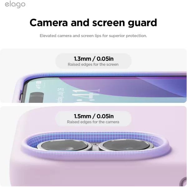 imageelago Compatible with iPhone 16 Case Premium Liquid Silicone Case Full Body Protective Cover Shockproof Slim Phone Case AntiScratch Soft Microfiber Lining 61 inch Alpine GreenLight Lilac