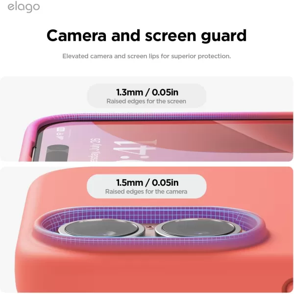 imageelago Compatible with iPhone 16 Case Premium Liquid Silicone Case Full Body Protective Cover Shockproof Slim Phone Case AntiScratch Soft Microfiber Lining 61 inch Alpine GreenPomelo Pink