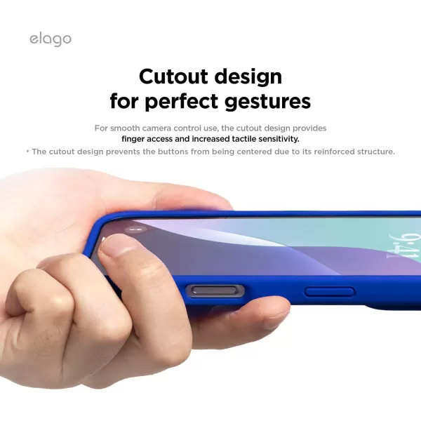 imageelago Compatible with iPhone 16 Case Premium Liquid Silicone Case Full Body Protective Cover Shockproof Slim Phone Case AntiScratch Soft Microfiber Lining 61 inch Alpine GreenCobalt Blue