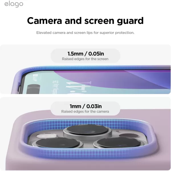 imageelago Compatible with iPhone 16 Pro Max Case Premium Liquid Silicone Case Full Body Protective Cover Shockproof Slim Phone Case AntiScratch Soft Microfiber Lining 69 inch PurpleSoft Purple