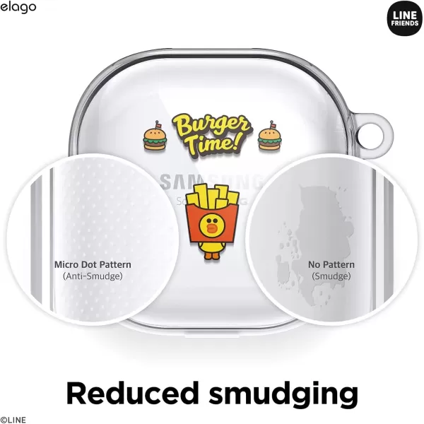 imageelago l LINE Friends Burger Time Case Compatible with Samsung Galaxy Buds Pro Case 2021  Compatible with Samsung Galaxy Buds Live Case Official Merchandise CONYSALLY